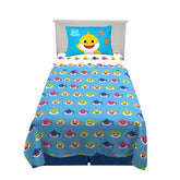 Pinkfog Baby Shark Twin Sheet Set